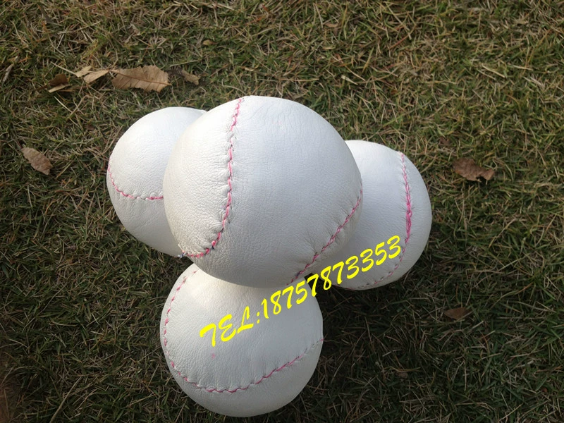 Shijie Sports Handmade Leather Leather Soft Ball Bóng chày chuyên nghiệp Bóng mềm Da rắn Mềm 12 inch - Bóng chày 	gậy bóng chày bat chính hãng