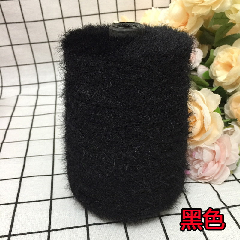 仿貂绒毛线 宝宝线双面绒貂绒线diy手编中粗围巾披肩外套线棒针线详情19