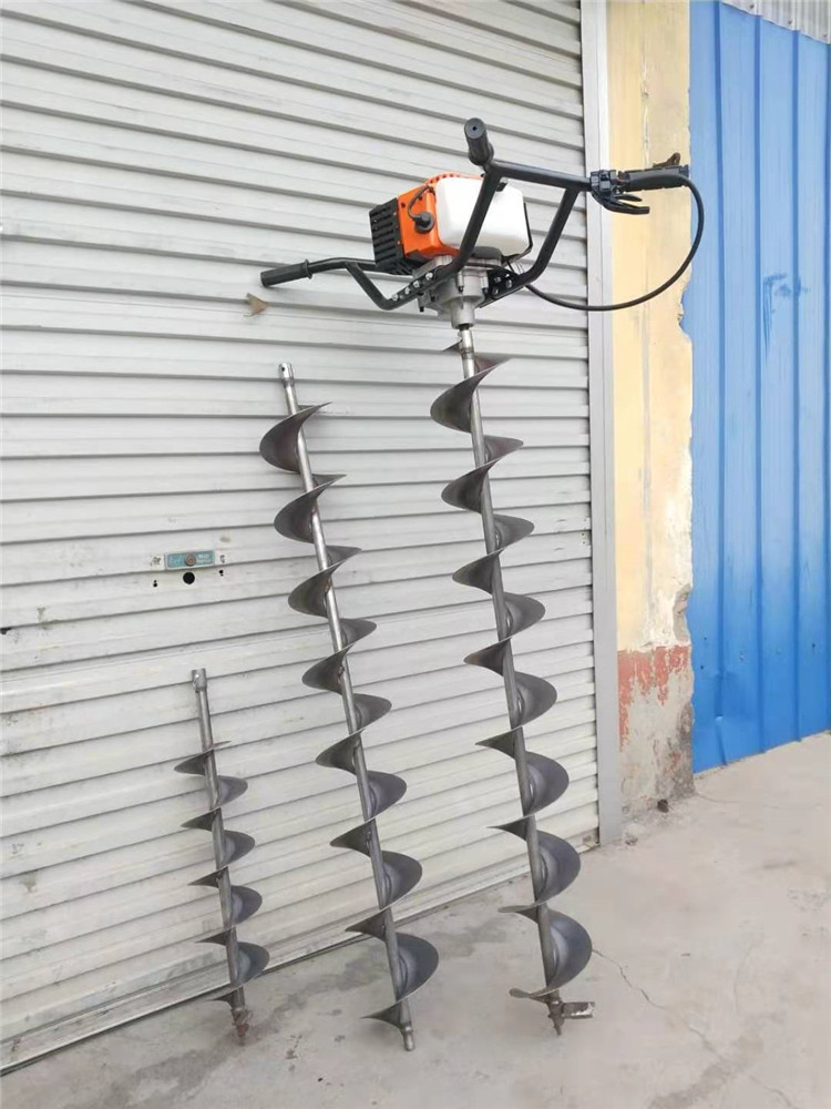Hand-held pipe digging machine digging core soil tools clean up various pipelines thickening drilling hand hole pile to take soil