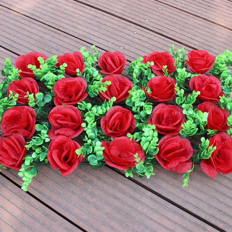 Emulated flower rose bouquet of flowers and flowers clear flower on-car electronic wreath decorated with flower wall flower column archway to put flowers