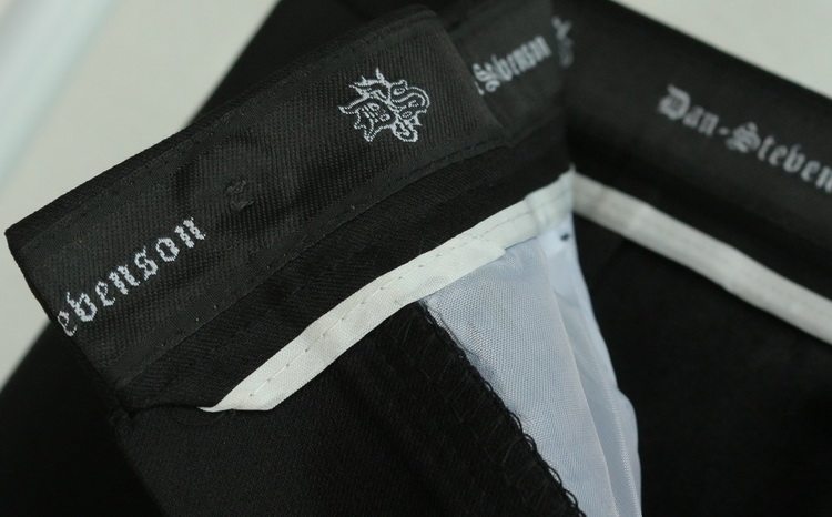 Демисезонные шерстяные черные штаны, свободный прямой крой 