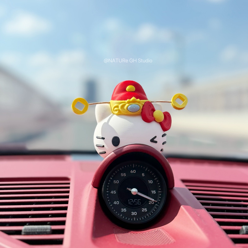 Fortune God Kt Porsche 911 Wulingjie Compass Stopwatch Dial Decoration Car Ornament Panamera Cayenne