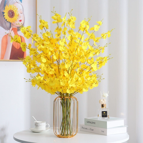 Танцующая орхидея симуляция цветок высококачественный 2022 Новая высокая фальшивая цветочная гостиная. Помещение столовых цветов и цветочных букетов