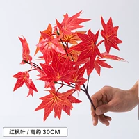 Красный кленовый лист/1 ветвь