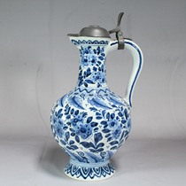 Royal Dulft Royal Dutch Delft Royal Lion Fort at the beginning of the 20th century a tin - covered wine pot