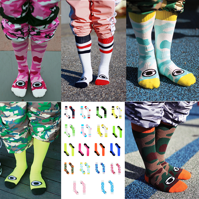 South Korea Ski High Socks Thickened Warm Long Version Color White Black Army Green Powder Camouflage Sky Blue Orange Ski Suit Pants