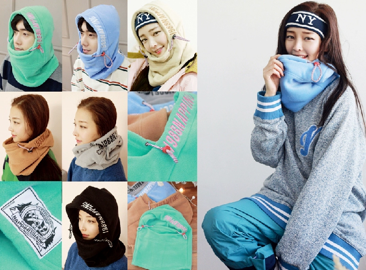 NAPPING Hàn Quốc mới đích thực khăn quàng cổ trượt tuyết trùm đầu mặt nạ chống gió lạnh ngoài trời