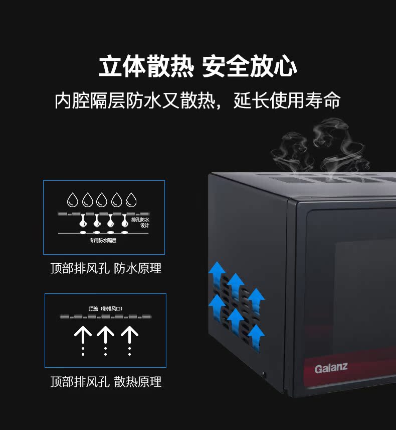 Lò vi sóng Galanz / Glanshi P70F20CL-DG (B0) Máy tính bảng gia đình 20L tốc độ cầm tay nóng - Lò vi sóng lò nướng không khói