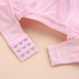 Mùa hè rắn màu cotton cô gái áo ngực không có vành thời kỳ phát triển học sinh trung học thể thao đồ lót kích thước lớn mỏng mẫu cốc ao lót cho con bú Áo ngực ren