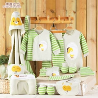 Bộ quần áo sơ sinh cotton mùa xuân 0-3 tháng 6 Bộ đồ chơi cho bé sơ sinh bằng vải bông cho bé đồ sơ sinh bé gái