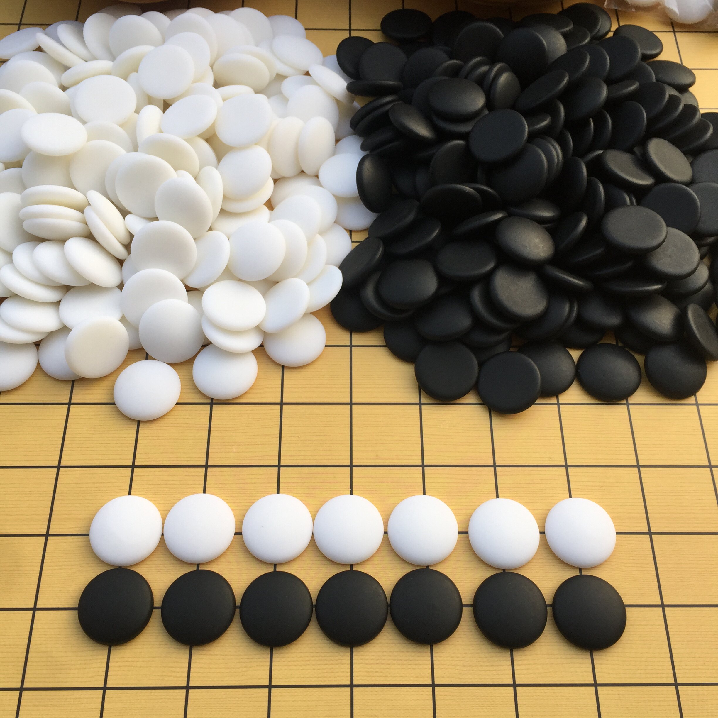 High-grade resin imitation jade go thickened chess board set dual-use children's entry-level teaching backgammon