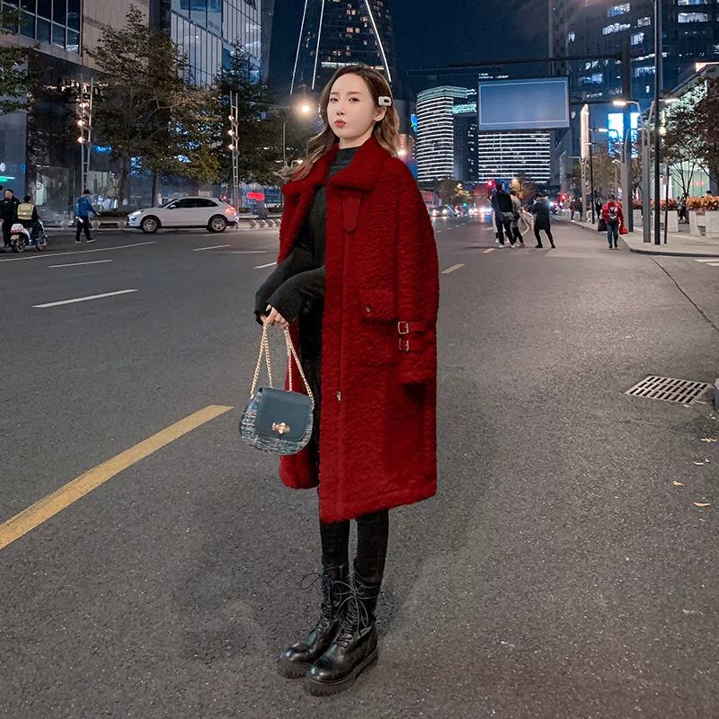 Tmall, South Korean goods, velvet jacket, woolen coat, loose fit, increased thickness