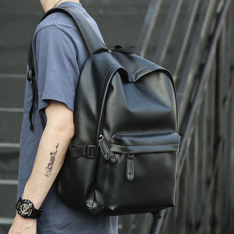 2025 New Model Genuine Leather Backpack for Men, Fashionable Trendy Cowhide School Bag, Laptop Travel Bag, Ins-Style Trendy Brand
