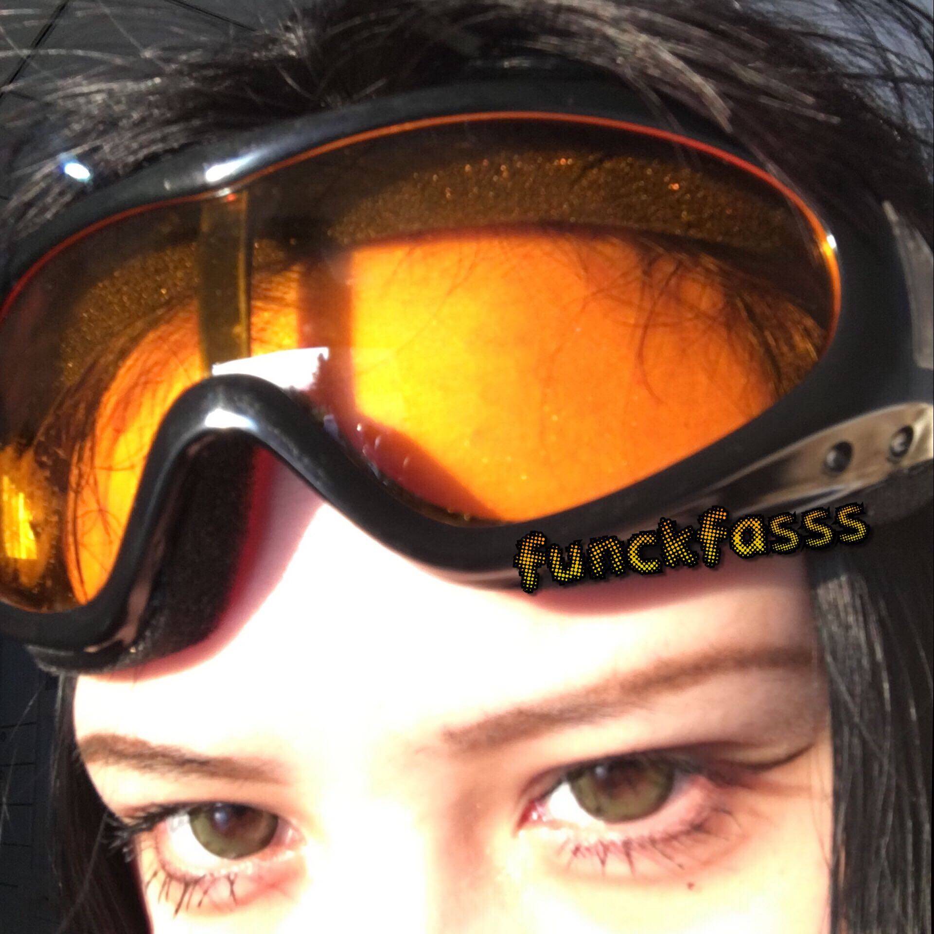 funkfassss functional violence orange yellow wind shield goggles high quality