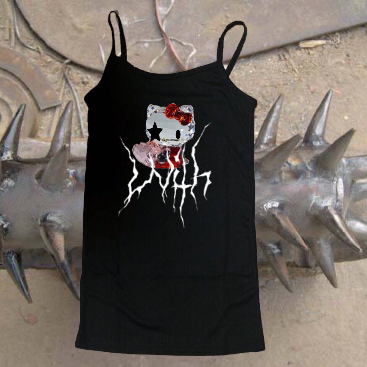 funckfasss week2 Evil Punk Kitty Thunderbolt Thorns Vest-It's a sweetheart and a little devil