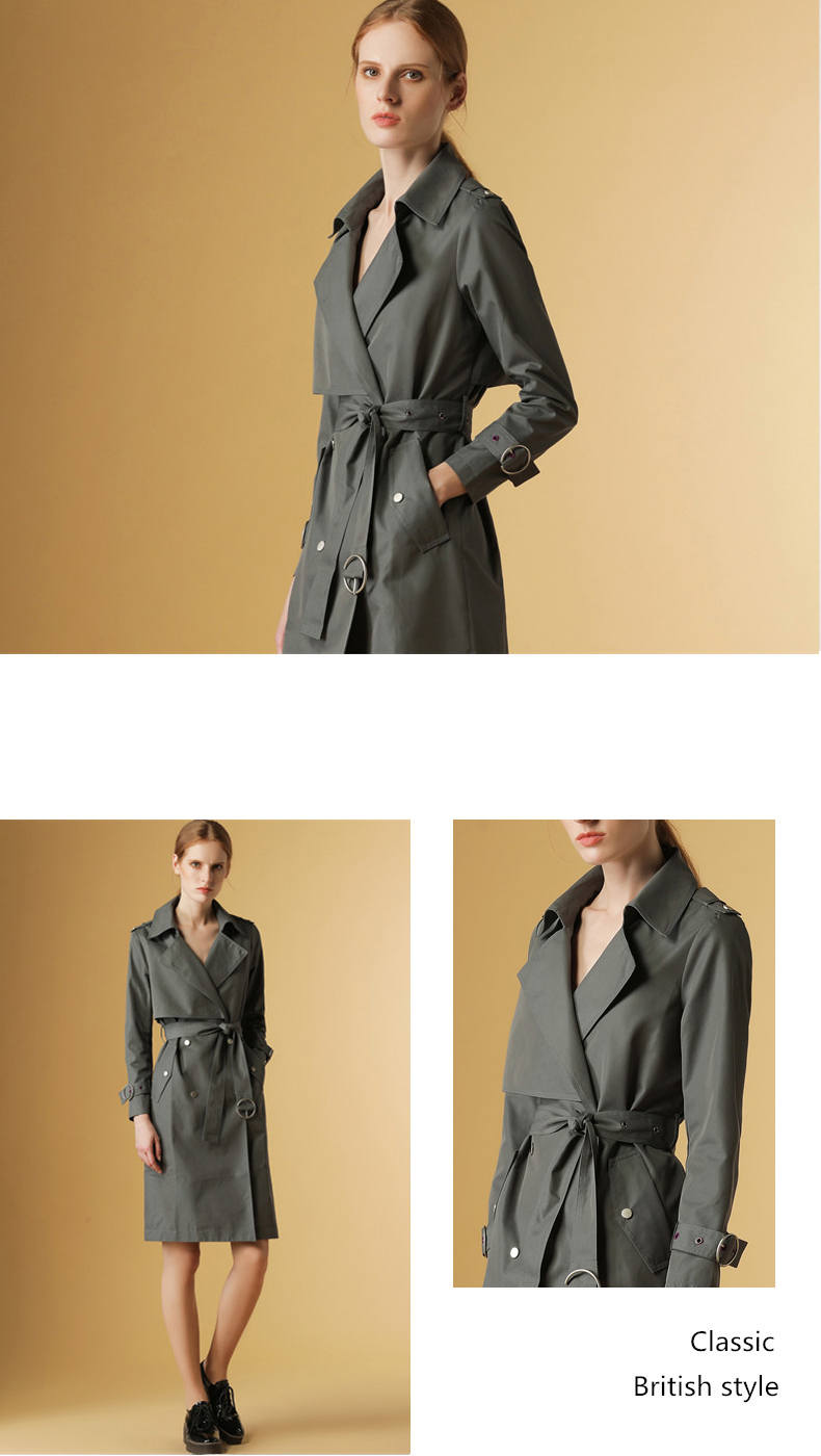 Trench pour femme en Coton - Ref 3227437 Image 19
