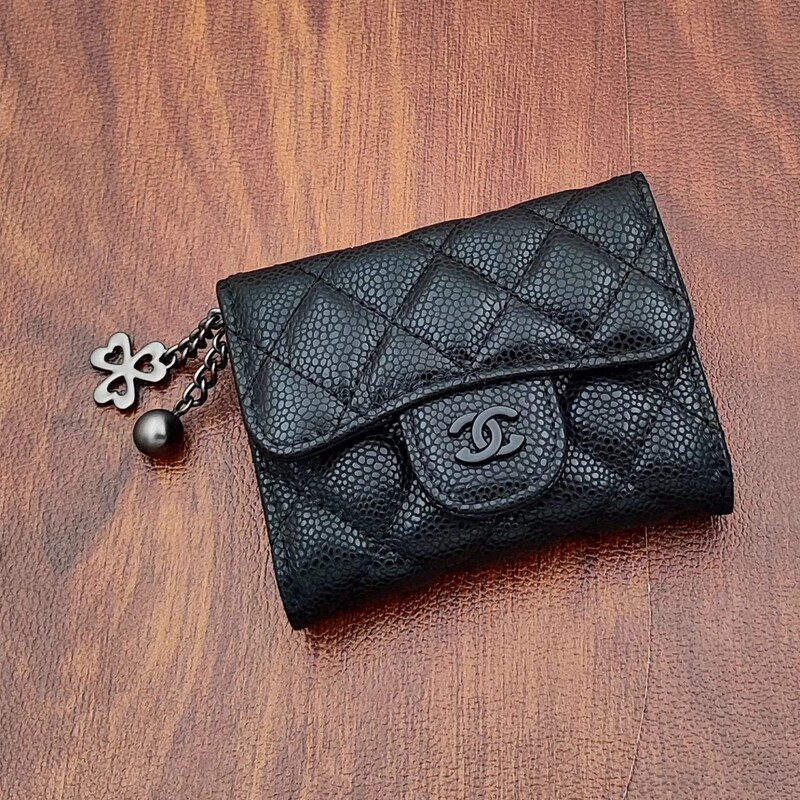 Caviar Coin Purse Card Holder for Women 2025 New Genuine Leather Coin Wallet High-End Version with a Sense of Sophistication, Compact and Elegant Caviar Coin Purse Card Holder for Women 2025 New Genuine Leather Coin Wallet High-End Version with a Sense of Sophistication, Compact and Elegant