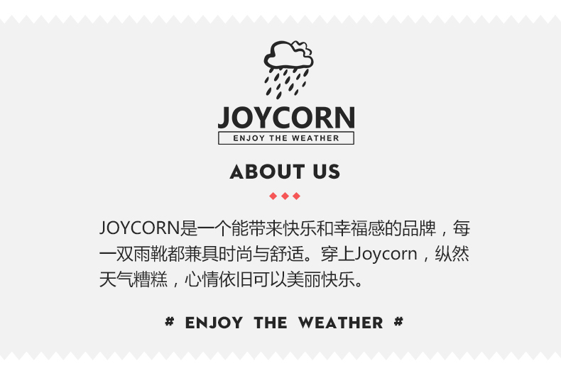 Joycorn thời trang mưa khởi động nữ dành cho người lớn ống chống trượt cao su mưa khởi động nữ không thấm nước bao bọc ngoài giày cao su giày nước mùa xuân