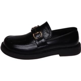 Лоферы в английском стиле на платформе, обувь, зимние туфли для кожаной обуви, в британском стиле, коллекция 2021