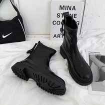 Martin boots female English style 2021 New Tide ins cool tube Spring and Autumn Winter thin fried street high boots