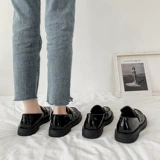 Лоферы в английском стиле на платформе, обувь, зимние туфли для кожаной обуви, в британском стиле, коллекция 2021