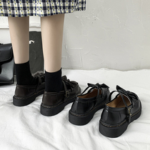 Japanese small leather shoes women Spring and Autumn retro English style 2021 thick bottom New French winter Mary Jane uniform jk shoes