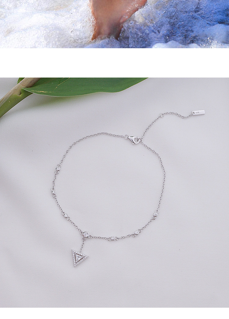 Bracelet de cheville Femme OTHER   en Argenterie - Ref 3102528 Image 9