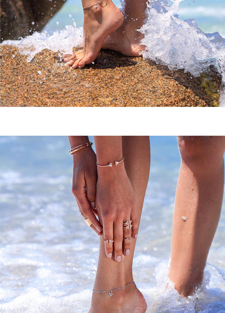 Bracelet de cheville Femme OTHER   en Argenterie - Ref 3102528 Image 8