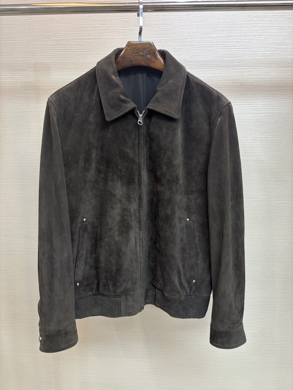 New Genuine Leather Jacket for Men, Sheepskin Business Casual Lapel Jacket, Melard Color Short Leather Jacket, Men's Clothing New Genuine Leather Jacket for Men, Sheepskin Business Casual Lapel Jacket, Melard Color Short Leather Jacket, Men's Clothing