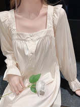 Reduction of age and goddess ~ lace tightness cuffs S F Elizabea Ice Sleeping Dress Woman Spring Autumn Season Long Sleeve Elegant J