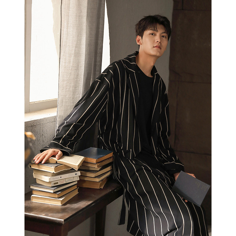 Stepping on the Seven Lottery Xiangyun ~ Ploping you to the S F Elizabeth pure cotton men's sleepwear spring and autumn can wear three out of three