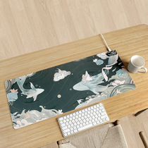There is no heart to electric heating Table mat Mouse mat Mouse mat Office working table extra-large leather Chinese wind intelligent number without peculiar smell