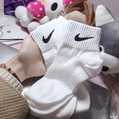 nike袜子耐克夏季男女休闲短袜船袜中筒毛巾底运动袜棉质精英袜