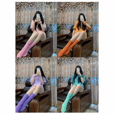 nike袜子耐克彩色袜子马卡龙高帮中筒短袜男女休闲运动棉质正品袜