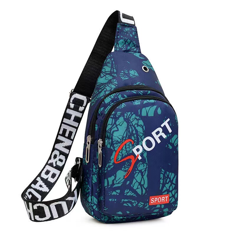 Brand New Men's Bag, Camouflage Chest Bag, Mobile Phone Shoulder Bag, Travel Carry-On Single Shoulder Crossbody Casual Bag, Oxford Canvas Small Backpack