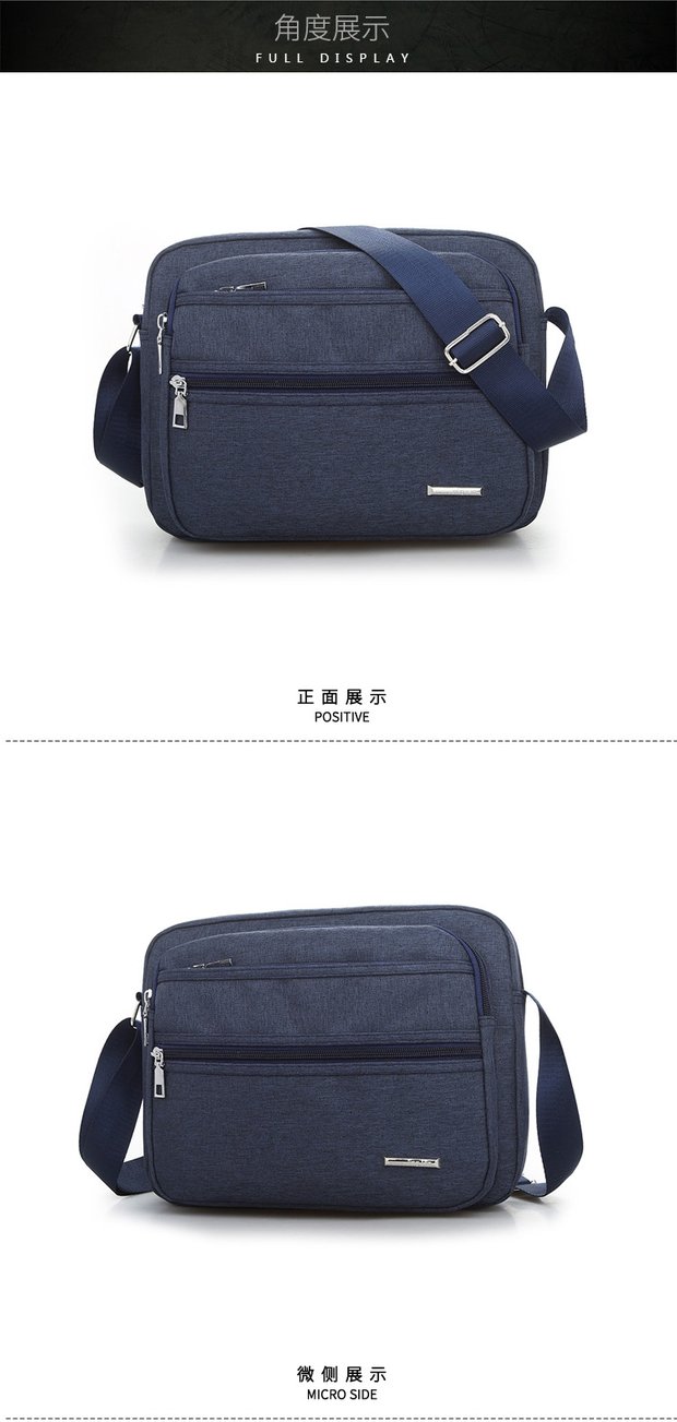 Ba lô trung niên trở lên dung lượng lớn nhiều lớp chống thấm nước Oxford vải vai Messenger túi vải túi du lịch giải trí túi nam túi elly