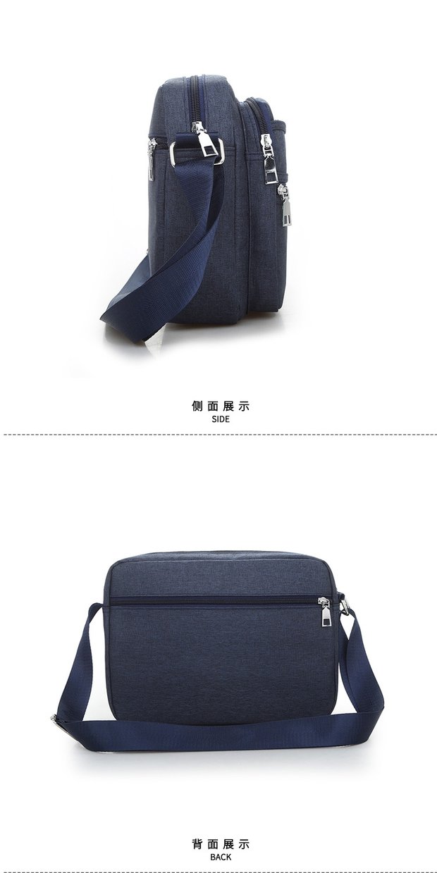 Ba lô trung niên trở lên dung lượng lớn nhiều lớp chống thấm nước Oxford vải vai Messenger túi vải túi du lịch giải trí túi nam túi elly
