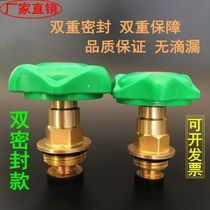 Double sealed subsection PPR shut-off valve core pure copper valve core DN20 25 32 boutique brass core PE stop valve core