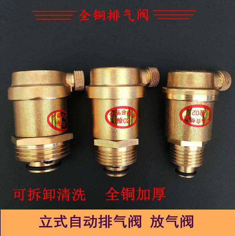 Full copper new heating vent valve Automatic pipe water pipe bleed valve 4 points 6 points 1 inch DN15DN20DN25 -Taobao