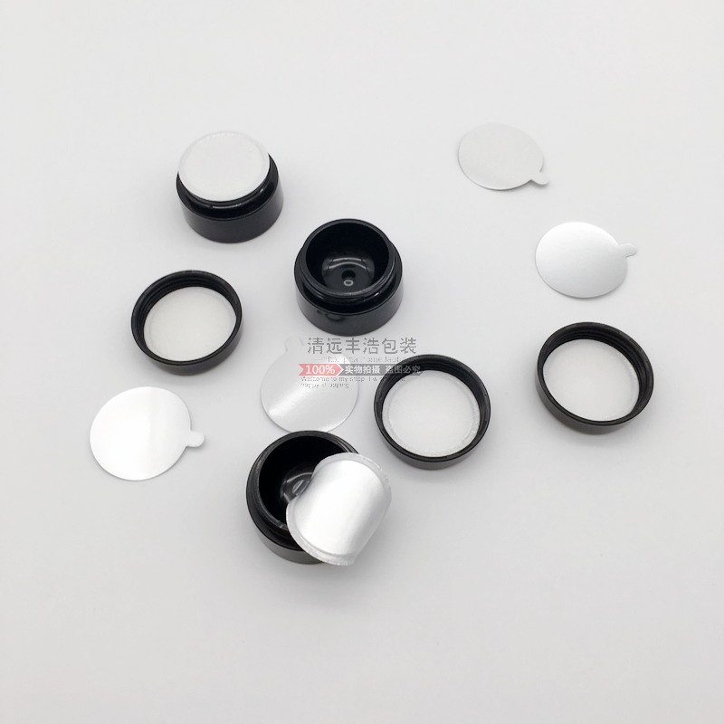 Can customize various easy ripping aluminum foil gaskets with ear plastic bottles Glass Bottles Induction Hot Closure Gaskets Easy Tear Film