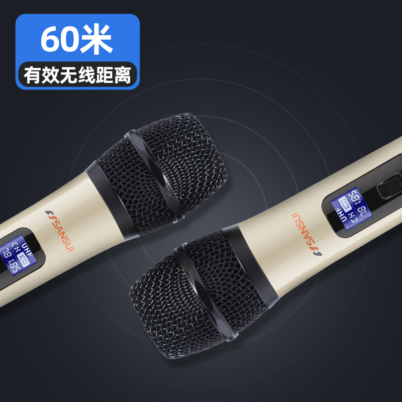 Sansui/Shanshui A15-66 Square Dance Sound Outdoor Mobile Trolley Speaker Portable Bluetooth Player Home K-Song Audio with Wireless Microphone High Power Subwoofer