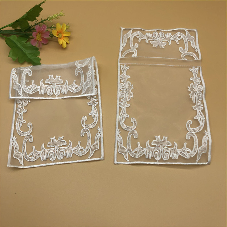 Casual Shirt Pocket Patch Flap Bag Silk Cloth Patch Computer Embroidery Children's Clothing Patch Foreign Trade Garment Accessories