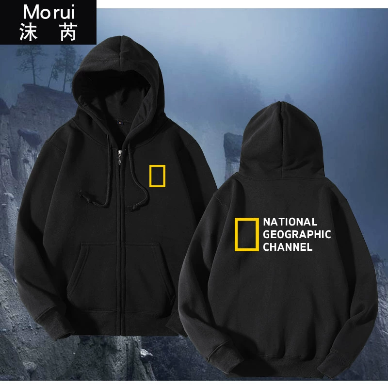 National Geographic Channel Discovery Channel Áo len và áo khoác lông cừu Quần áo nam và áo hoodie nam - Áo khoác đôi