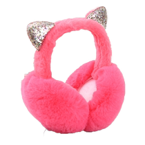 Autumn and winter earmuffs for boys and girls warm earmuffs cute cat ears plush ear warm earbags winter earmuffs for babies