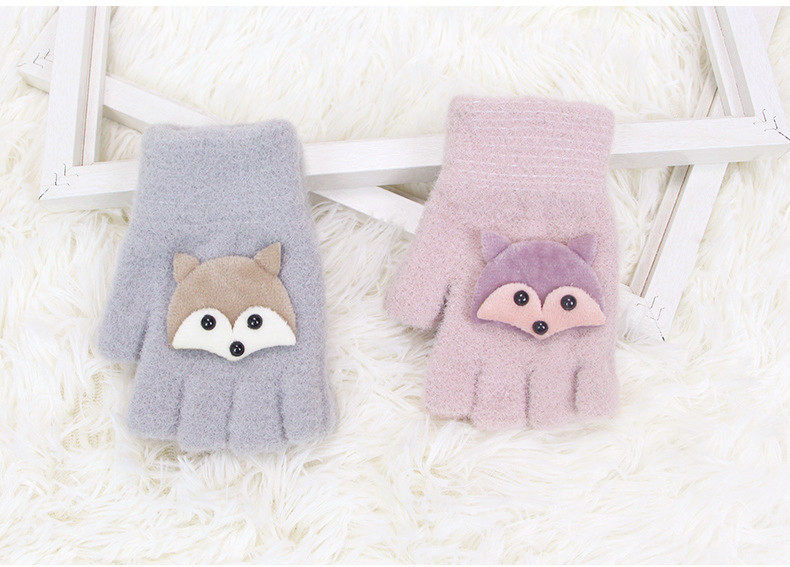 Демисезонные детские удерживающие тепло перчатки для мальчиков и девочек, без пальцев 