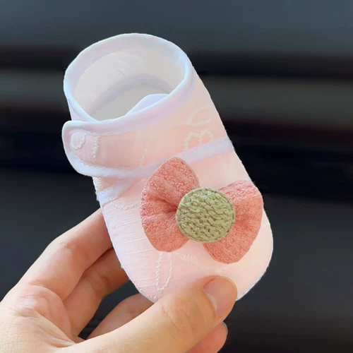 Детская обувь, детские туфли, нескользящий шнурок-держатель для раннего возраста, мягкая подошва, 0-6 мес.