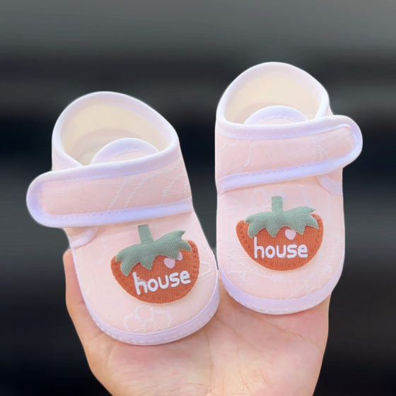 婴儿夏秋季学步鞋子0-6一12月婴幼儿布鞋1岁宝宝鞋女宝步前软底鞋