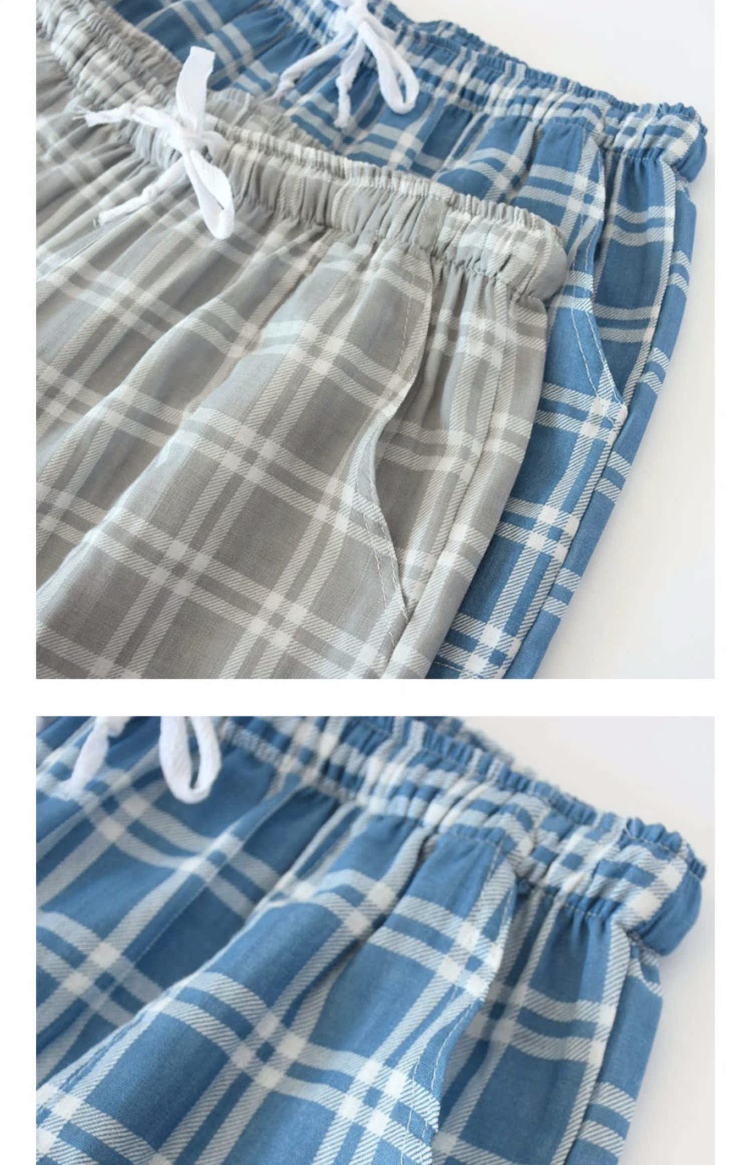 Mùa hè quần short cotton cotton pyjama quần năm quần đi biển giản dị cộng với phân bón XL gạc dệt quần mỏng nhà - Quần tây do lot nam dep