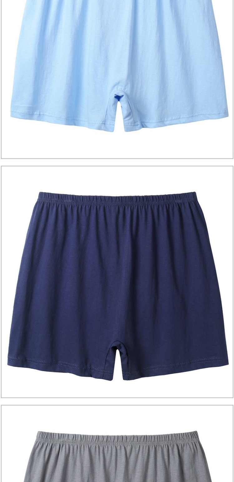 Quần cotton nam cộng với phân bón XL tóm tắt cotton cotton cao eo trung và người già màu rắn thêm kích thước lớn boxer đồ lót trẻ em