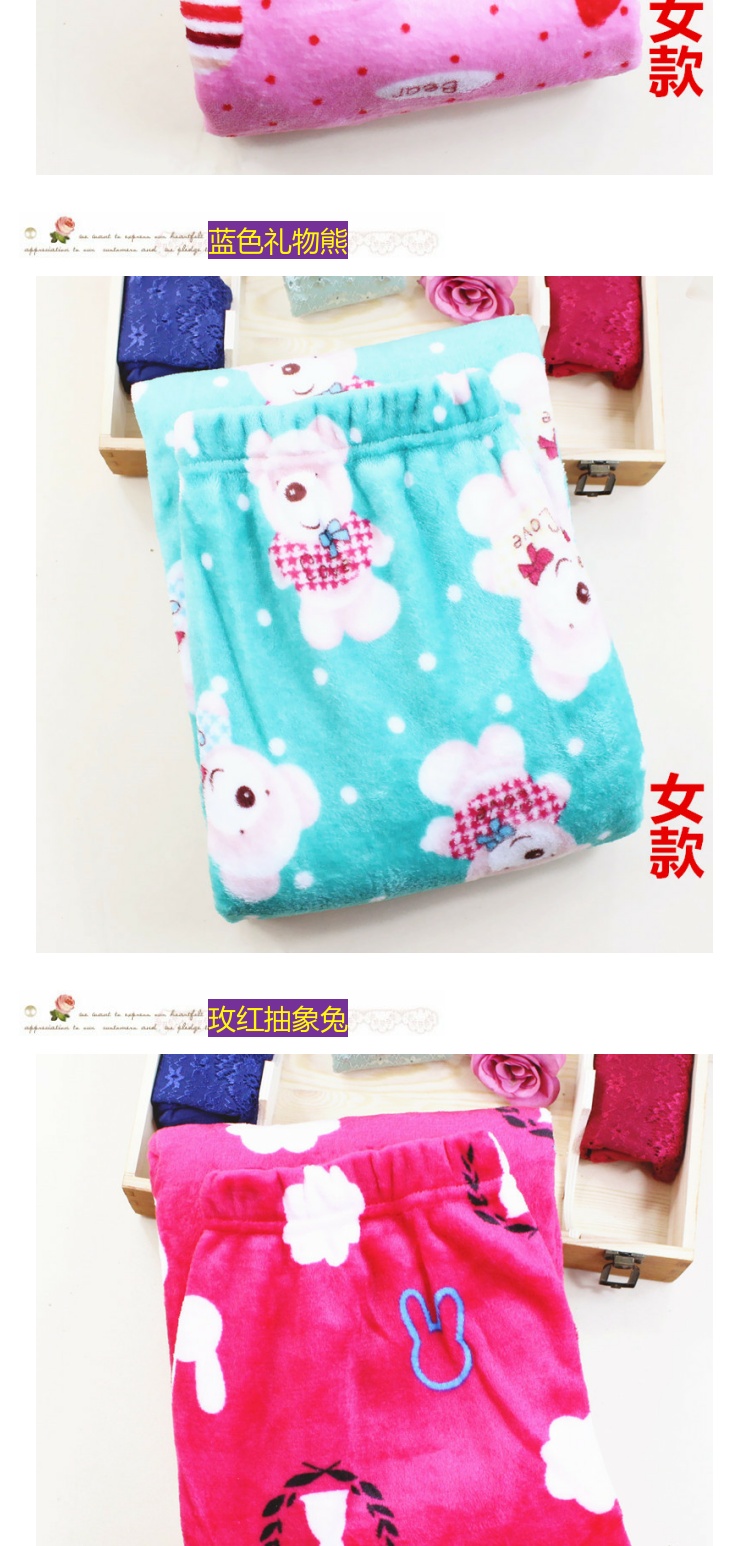 Mùa đông mới quần flannel pyjama nam và nữ cặp vợ chồng cộng phân bón XL cộng với quần nhung dày thường mặc nhà quần lửng nữ